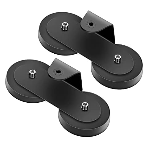 Magnetic Base Thick 0.52in LED Light Bar Mounting Bracket,Super Strong Magnetic Mounting Base, Used to Install on The Roof and Hood of Trucks and SUVs, with Rubber Pads to Prevent Scratches, 2 Pack Cover