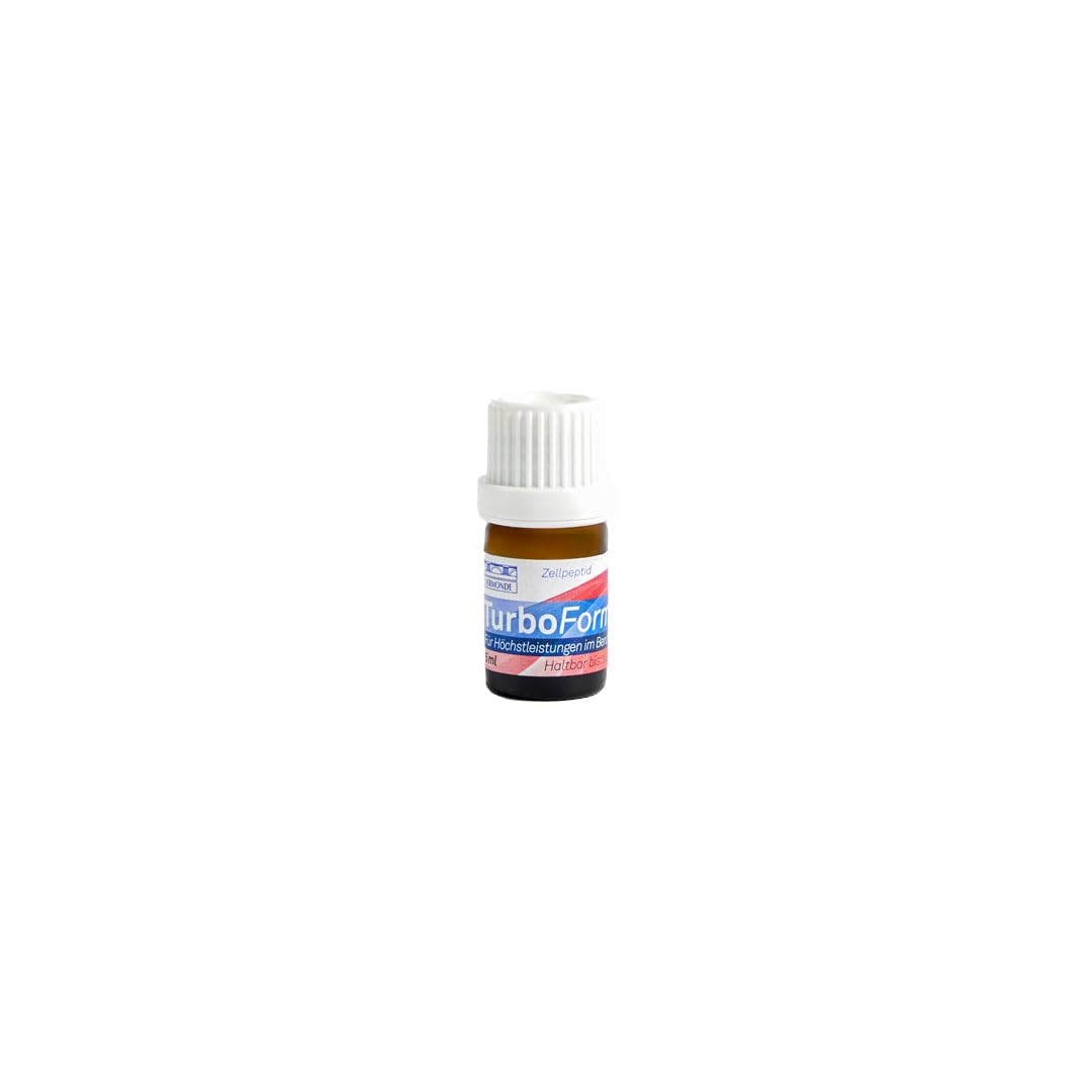 TurboForm Trinkampullen – Natürlicher Energie-Boost für Leistung & Fokus – mit Zellpeptiden, Vitamin C & Zink – unterstützt Nebennieren & Regeneration – Vermonde CARE-Technologie – 8 × 5 ml