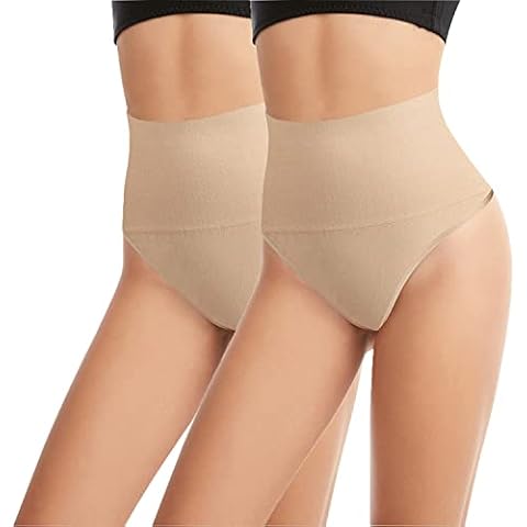 L&K-II Damskie bezszwowe gorset stringi wyszczuplające brzuch 3601, S-M