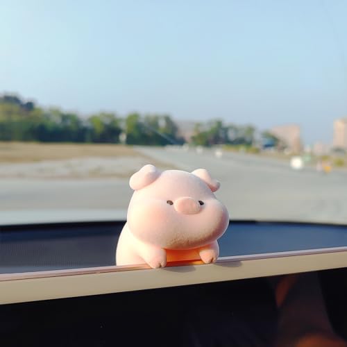 Image of Cute Furry Animal Rear View Mirror Accessories, Car Dashboard Decoration | Soft Texture, Car Interior Accessories, Ornament for Car Screen, Rearview Mirror or Computer Monitor