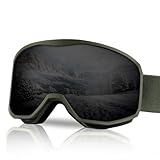 NewBEP Lunettes de ski et de planche à neige – Protection UV et anti-buée – Lunettes...