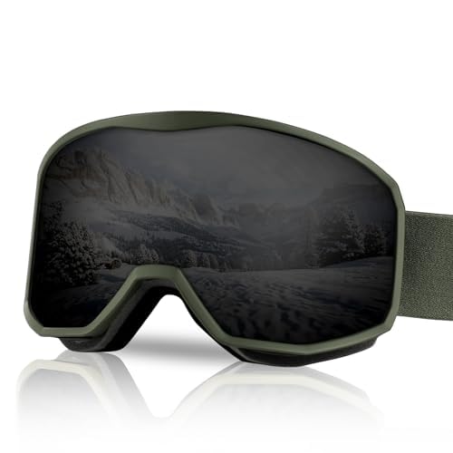 Lunettes de ski OTG anti-buée NewBEP pour hommes femmes et jeunes skieurs