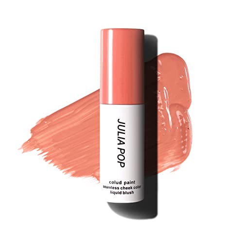 Maquillaje de rubor líquido, colorete facial aterciopelado, colorete cremoso para mejillas para una apariencia viva natural, uso prolongado, ligero, transpirable, sensación de translúcid(Durazno) Cover