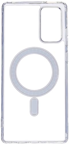 Image of Magnetic Case for Samsung Galaxy Note 20 Compatible with MagSafe, Shockproof Phone Bumper Cover, Anti-Scratch Clear Back Plastic (Clear)