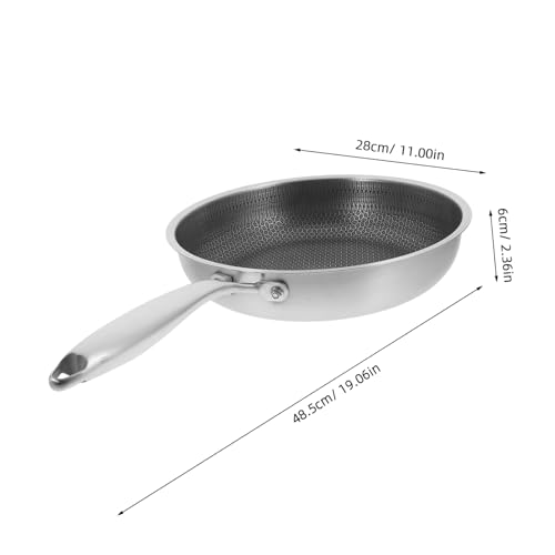 Wok chino PRETYZOOM de acero inoxidable multicolor miniatura 2