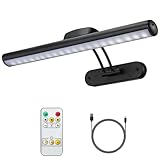 MIOBLUE Wireless Picture Light with Remote, Rechargeable Battery Art Display Light with Remote Control, Dimmable/Timer Off Painting Light, 3 Lighting Modes Full Metal Dartboard Lights (Silver-1Pack)