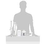Amazon Basics 300W 4-In-1 Immersion Blender Handheld, Emulsion Blender With Blending Stick, Whisk, Chopper and Beaker, Continuous Speed Control And Turbo Mode, 5-ft Power Cord, White - Image 5