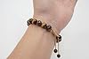 Mayting Bracelet Oeil de Tigre Naturel 10 mm, Bracelet Réglable en Pierres Précieuses Pour Hommes et Femmes Bracelet de Charme Chanceux #3