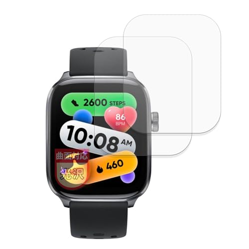 MotoMoto �t�B���� Mibro Watch Fit (2���Z�b�g) �p �ȖʑΉ� �ی�t�B���� ���ȏC���ޗ� �������Ŕ����� ���{��