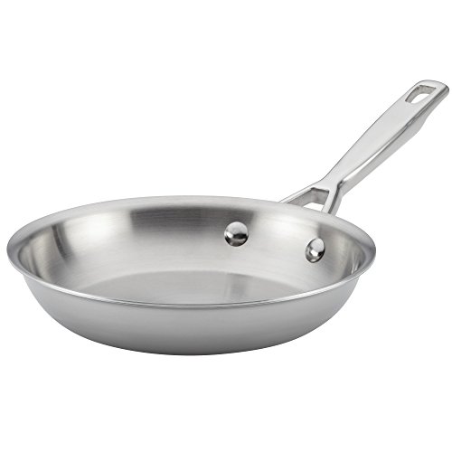 Anolon Triply Clad Stainless Steel Frying Pan  Fry Pan  Skillet - 85 Inch Silver