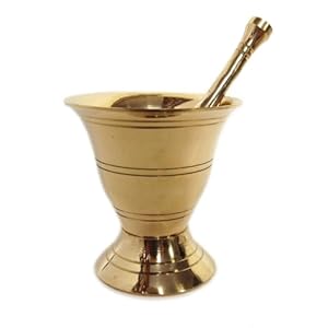 Ebv 369 Brass Mortar and Pestle Set