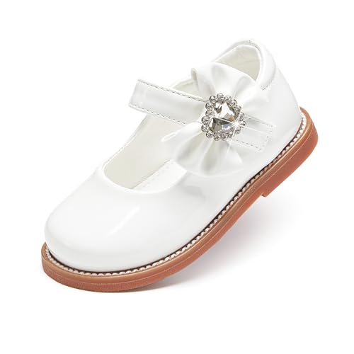 Image of PHIRAMIN Toddler Girl Mary Jane Student Oxford Shoes-Little Girl School Uniform Shoes for Wedding Party
