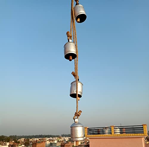 Hanging Harmony Bells Garden Rustic Metal Tranquil Wind Chimes Solid Decorative Cow Bell, Rustic Metal Hanging Style Giant Cow Bells Rustic Vintage Home Decor Gifts #TOP7