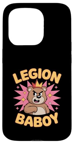 Funny Legion Baboy Angry Bear ���g�� ���� �X�}�z�P�[�X iPhone 15 Pro �p