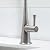 Metpure Airgap 3-Port Brass RO Faucet for Reverse Osmosis Drinking Water Systems. Features Pre-Installed Drain Tubes, Contemporary Design. Includes Wrench and Adapters. (Brushed Nickel)