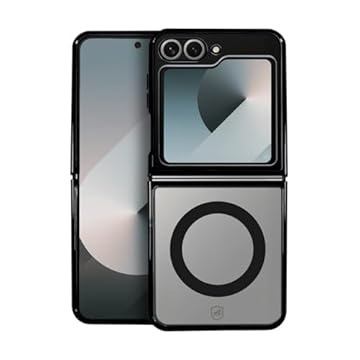 Gshield Capa Case Capinha compatível com MagSafe para Samsung (Preta, Galaxy Z Flip 6)