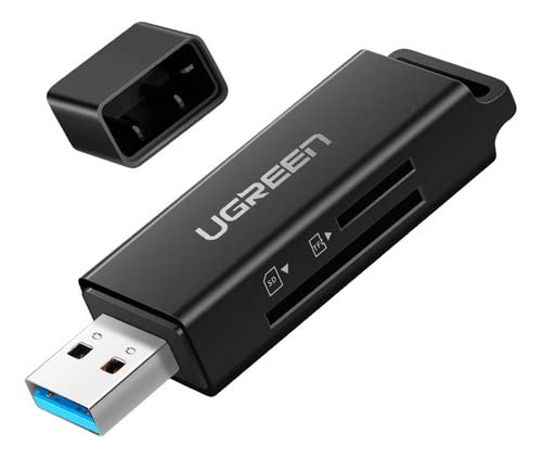Adaptador U-g-r-e-e-n Cm104 Usb 3.0 p Cartão MicroSd e Cartão SD