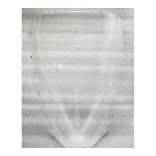Pare-brise double bulle moto 675 noir déflecteur de vent haute protection