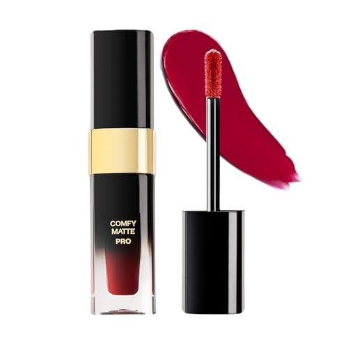 Comf.y Matte Pro Liquid Lipstick - Revival Maroon 14 | 10HR Longstay | Intense Color| Infused With Macadamia Oil & Olive Butter | Lightweight Super Smooth | No Dryness| No Alcohol, 5.5 ml (Pack Of 1)