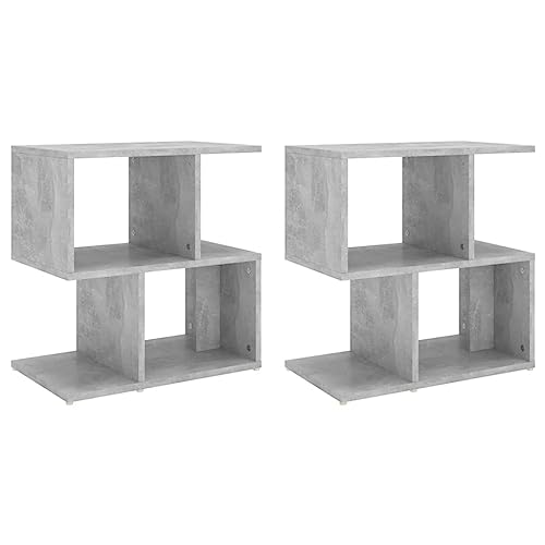 vidaXL Tables de Chevet 2 pcs, Armoires de Nuit avec Compartiments, Armoires de Lit, Meubles de...