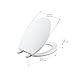 KOHLER K-4774-96 Brevia Elongated Toilet Seat with Quick-Release Hinges And Quick-Attach Hardware For Easy Clean, Biscuit