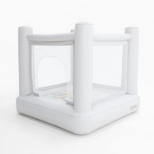 Condition photo showing As Is for playsmol mini city inflatable bounce house, jumping house for indoor play, bouncy castle for toddlers & kids 3-6, easy set up & storage