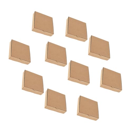 COLLBATH 10pcs Mini Pizza Boxes for Dough Proofing and Storage Versatile Packaging for Cookies Mini Pies Party Favors and Crafts Elegant Design Easy to Assemble