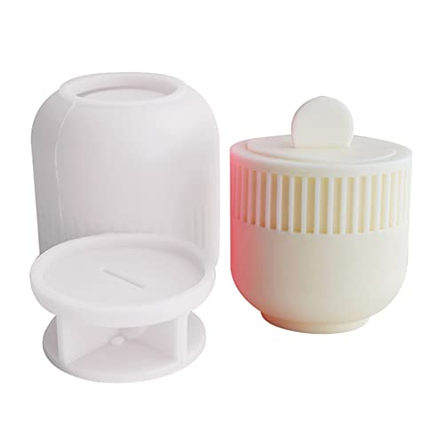 Moule en silicone boîte béton sans casse pour rangement de bijoux en plâtre - 6