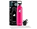 KollyKolla Gourde INOX Isotherme, Bouteille d'eau avec Paille & Filtre sans BPA, Isolation sous Vide en Acier Inoxydable à Double Paroi, pour Enfant & Adulte, Sport, Cyclisme, (750ml Barbie Rose)