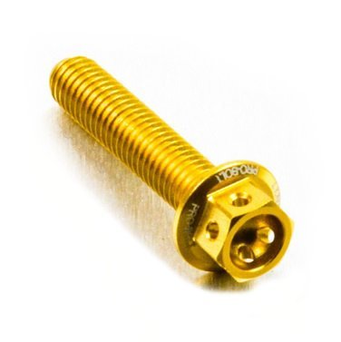 Pro-Bolt Lhx830Re Ergal Testa Forata Viti, M8 X 1.25Mm X 30Mm, Oro