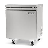 PEAK COLD Commercial Under Counter Stainless Steel Freezer; 27" W