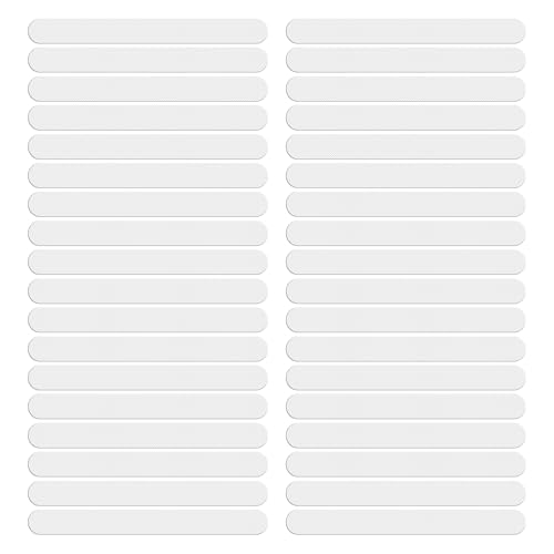 YHTCC 36 PCS Non Slip Bath Stickers, Safety Anti Slip Bath Stickers, Transparent Bath Stickers Non Slip, for Bathroom Bathtub Staircase Floor (20mm * 200mm)