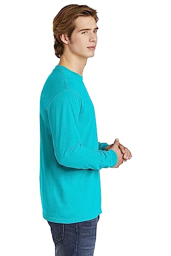 Image of Comfort Colors Chouinard 6014 Adult Heavyweight Long Sleeve Tee Lagoon Small