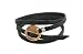 "Wrapped" Black Leather Essential Oil Bracelet