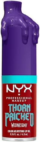 NYX PROFESSIONAL MAKEUP Wednesday Color-Shifting Lip Oil, Moisturizing, Tinted, and Non-Sticky Lip Gloss with 