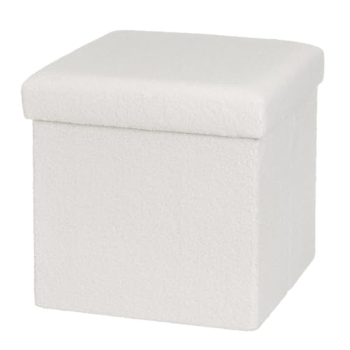 Puf arcon Plegable de MDF y Tejido en Crudo