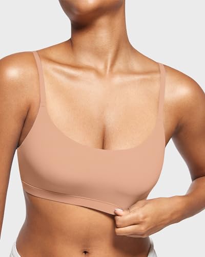 Image of INLYRIC Women's Inbarely Bralettes Cami Bras No Underwire Wireless Seamless Unlined Comfort Sports Bra