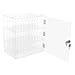 30 Slots Clear Cell Phone Lock Box Modern Acrylic Cell Phone Locker Locking Mobile Phone Pocket Chart Lockable Cell Phones Storage Cabinet Holder with Lock for Classroom Office Exam, Clear