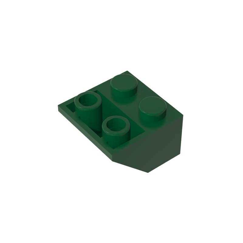 Gobricks 3660 Slope Brick 2x2 45° Inverted Slope 50 Pieces GDS-599 Compatible with Lego Building Blocks Color:Dark Green