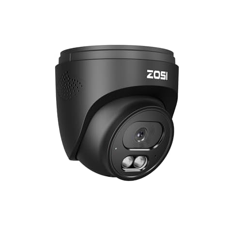 ZOSI C220 4MP 2.5K QHD Add-On PoE IP Camera Outdoor, 1440p Surveillance Outdoor Camera for PoE Security System, 100ft IR Night Vision, AI Human Detection, Two-Way Audio, Only Work with Our N