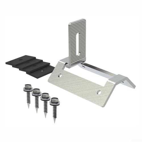 Gancho de techo de acero inoxidable para Pv para montaje en riel, abrazadera para hojas trapezoidales (1 unidad)