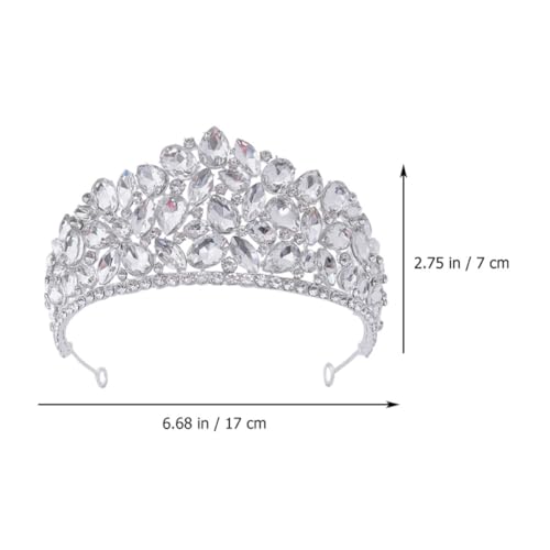 Tiara de princesa DOITOOL para bodas elegantes y fiestas de compromiso 2