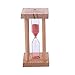 Clessidra Creative Desktop Wood Glass Glass Clessidra 5 Minuti Timer di Sabbia for Bambini Giocattolo Gifts Denti Brush Hourglass Home Decor Orologio Clessidra Clessidra Magnetica