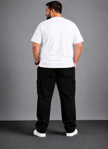 Image of INKKR Men Plus Size Cargo Pants || Plus Cargo Pants Cotton || 2XL-6XL
