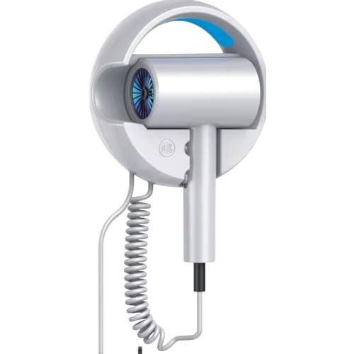 Asciugacapelli da Parete 1600W Ionico con Luce Blu – Phon
