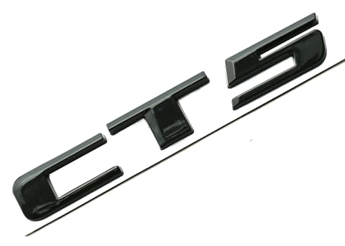 Image of 1x CT5 Letter Emblem Nameplate Sport Compatible with CT5 Rear Trunk Decklid Letter Badge (Glossy Black)