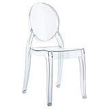 Compamia Baby Elizabeth Kids Chair in Transparent Clear