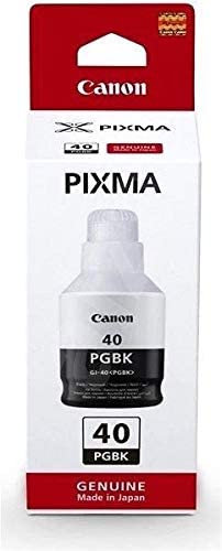 CANON GI-40 PGBK, High Yield, Black Ink Bottle, Prints Up to 6,000 Pages