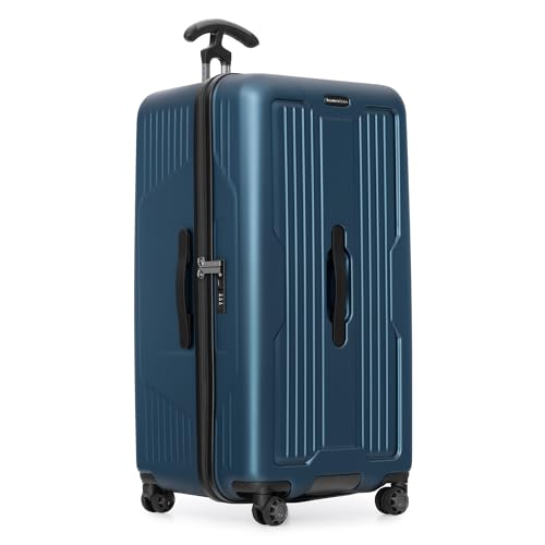 Image of Traveler's Choice Ultimax II, Matte Navy, 31-Inch Large Trunk, Ultimax II Polycarbonate Hardside Luggage With Spinner Wheels