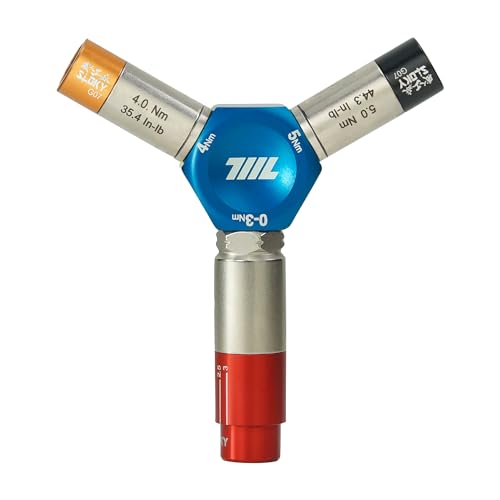 711L EDC Y Torque Driver | 3-in-1 Bicycle Precision Fastening Tool | 0-3Nm Indexed & 4/5Nm Fixed Torque Wrench | 1/4" Hex Bit Holder (Blue)